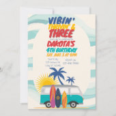 Invitation Vibin' Thrivin' & Three Surf Van 3e anniversaire (Devant)