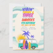 Invitation Vibin' Thrivin' & Three Surf Van 3e anniversaire (Devant)