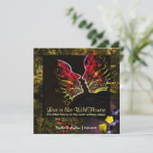 Invitation Vibrance Abstraite fleur sauvage (Debout devant)