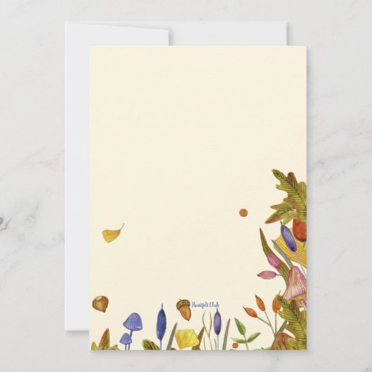 Invitation Vibrance d'automne (Dos)