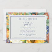 Invitation Vibrance du tournesol Fête des mariées horizontale (Devant)