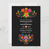 Invitation Vibrant aquarelle Floral Fiesta Mariage (Devant)
