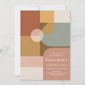Invitation Vibrant Boho Birthday Party (Devant)