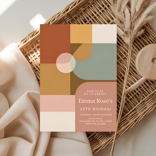 Invitation Vibrant Boho Birthday Party