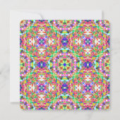 Invitation Vibrant été vert brillant violet de la fille Anniv (Dos)