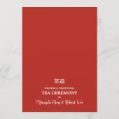 Invitation Vibrant Floral Chinese Tea Ceremony Wedding (Dos)