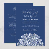 Invitation Vibrant Floral Fragrance Delight Mandala Wedding (Devant / Derrière)