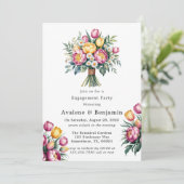 Invitation Vibrant Floral Harmony (Debout devant)