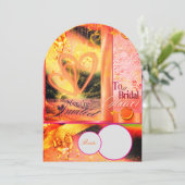 Invitation Vibrant Gold Bridal Shower (Debout devant)