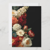 Invitation Vibrant Moody Floral Black 85th Birthday Party (Dos)