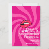 Invitation Vibrant Retro Anniversaire Thème de célébration (Devant)