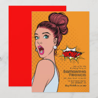 Vibrant Retro Pop Art Anniversaire Bash