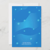 Invitation Vibrant sous le parti Baby shower de la mer (Dos)