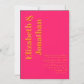 Invitation Vibrant Sunrise Minimalist Mix & Match Wedding (Devant)
