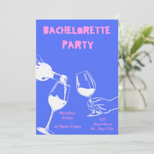 Invitation vibrante de week-end pour la future mar (Debout devant)