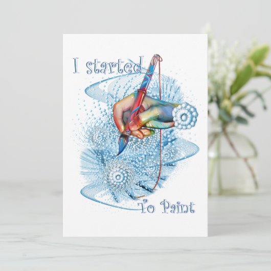 Invitation Vibration bleue (Debout devant)