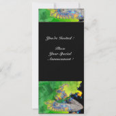 Invitation VIBRATIONS DE MATIÈRE, jaune vert noir (Devant)