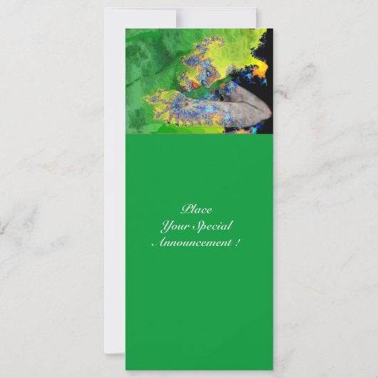 Invitation VIBRATIONS DE MATIÈRE, vert jaune orange (Dos)