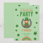 Invitation Vibrations Vertes Chanceuses (Devant / Derrière)