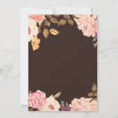 Invitation Victoria Blush Floral Mariage Couples Douche (Dos)