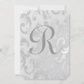 Invitation Victorian Birdcage Silver & Pink Weddin (Dos)