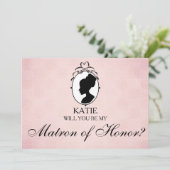 Invitation Victorian Cameo Serez-vous mon maître d'honneur (Debout devant)