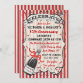 Invitation Victorian Champagne Celebration Party (Devant / Derrière)