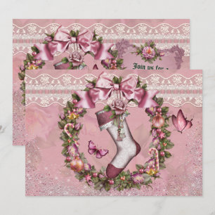 Invitation Victorian Christmas Holiday Party