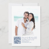 Invitation Victorian Dusty Blue French Garden Floral Mariage (Dos)