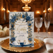 Invitation Victorian Garden Swan & Floral Arch Wedding