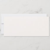 Invitation Victorian Ivory & Green Wedding Menu Card (Dos)