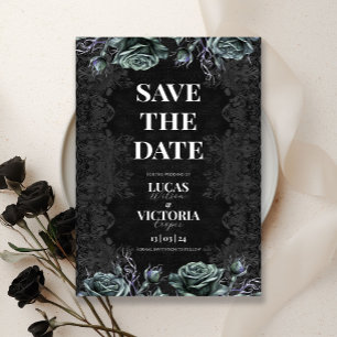 Invitation Victorian Moody Mariage gothique Enregistrer la da