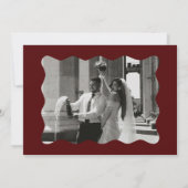 Invitation Victorian Old Money Burgundy Wedding (Dos)