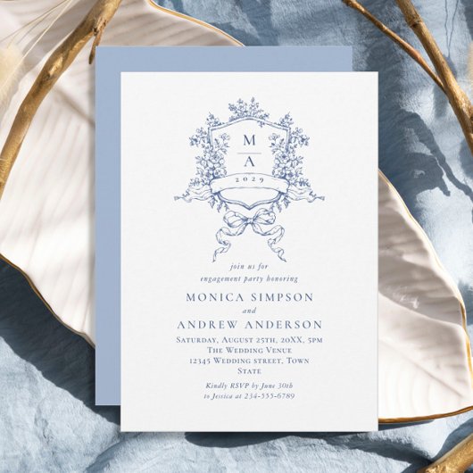 Invitation Victorian Ornate Crest
