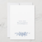 Invitation Victorian Ornate Grace Dusty Blue ENGAGEMENT PARTY (Dos)