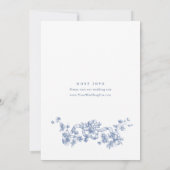 Invitation Victorian Ornate Grace Dusty Blue ENGAGEMENT PARTY (Dos)