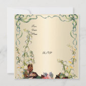 Invitation Victorian Pretty Floral Roses (Dos)