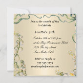 Invitation Victorian Pretty Floral Roses (Dos)