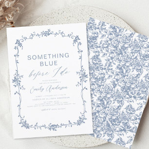 Invitation Victorian Quelque chose Bleu Fête des mariées fran
