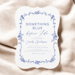Invitation Victorian Quelque chose Bleu Fête des mariées fran