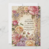 Invitation Victorian Royal Elegance Mariage (Devant)