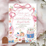 Invitation Victorian Spring Floral Bridal Tea Party Shower<br><div class="desc">Victorian Spring Floral Bridal Tea Party Shower Invitation,  Time For Tea Bridal Shower Invite,  Editable Elegant Bridal Shower</div>
