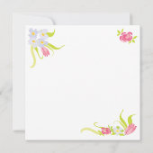 Invitation Victorian Stoppée Tasses Tea Party (Dos)