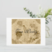 Invitation Victorian Tea Party (Debout devant)