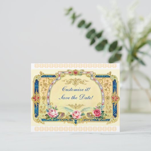 Invitation Victorien - Mariage, Fiançailles, save the date (Debout devant)