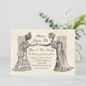 Invitation victorienne de dames (Debout devant)