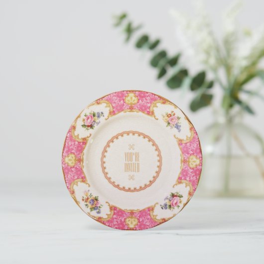 Invitation victorienne de partie de goûter (Debout devant)