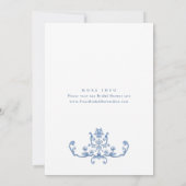 Invitation Victorienne Ornate Grace Dusty Fête des mariées bl (Dos)