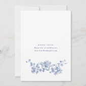 Invitation Victorienne Ornate Grace Dusty Fête des mariées bl (Dos)