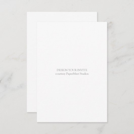 Invitation vide | 3x5 (Devant / Derrière)